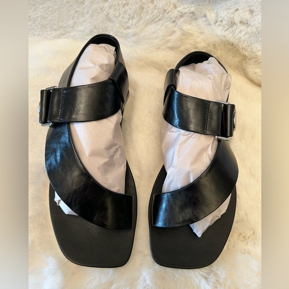 Calvin Klein Rikki Black Sandals Sleek and Stylish Sz-6.5M.   N - Picture 8 of 10